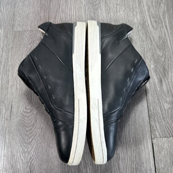 Kizik Mens New York Shoe Sz 8.5 Slip On Hands Free Casual Sneaker Black Leather main image 9